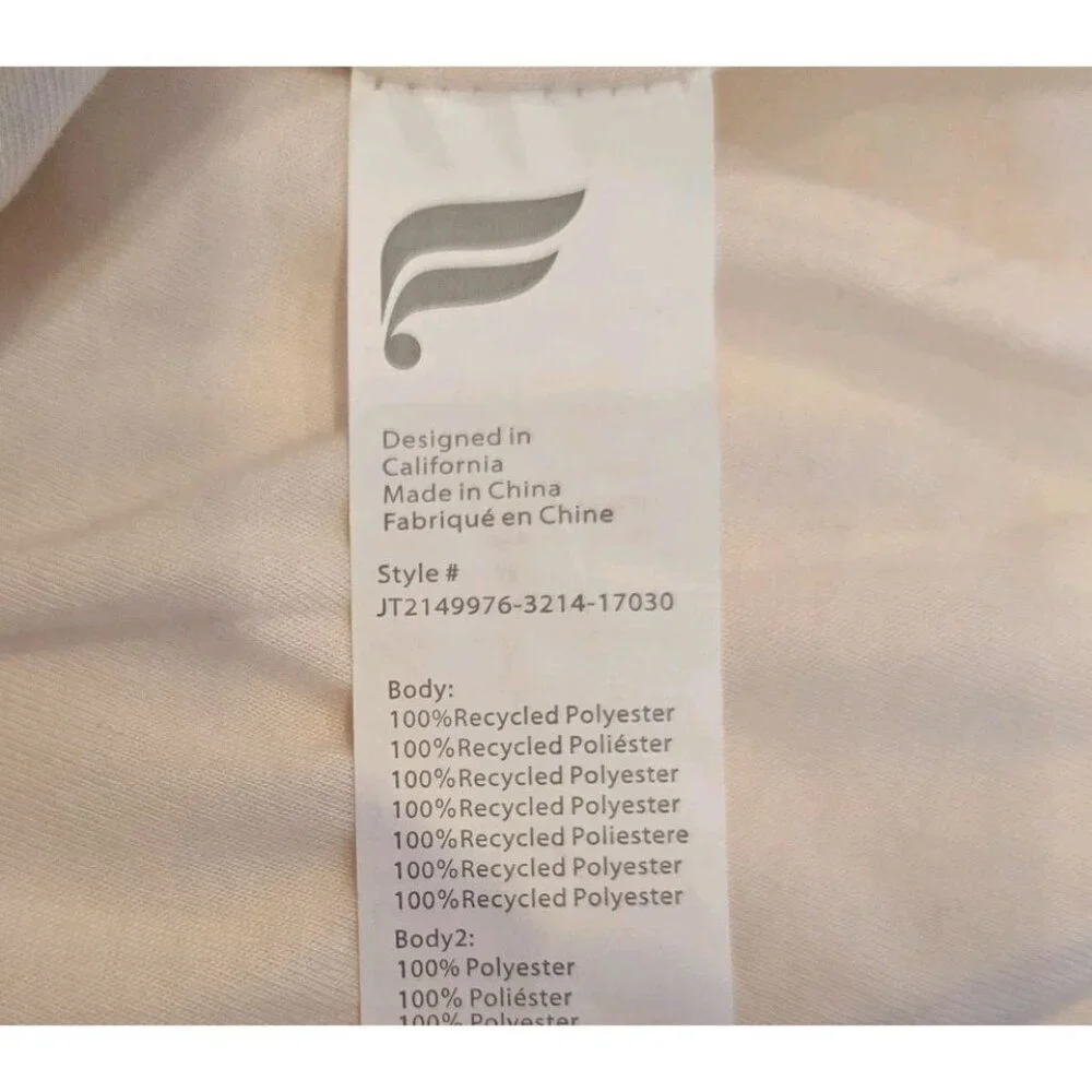 FABLETICS Nelly Mixed Media Half Zip‎ Sherpa Pullover Jacket Ivory Quilted Small - Picture 5 of 11